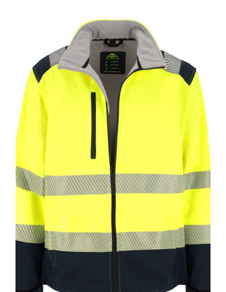 Veste softshell haute visibilité en Ripstop Stellar