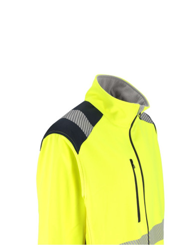 Veste softshell haute visibilité en Ripstop Stellar