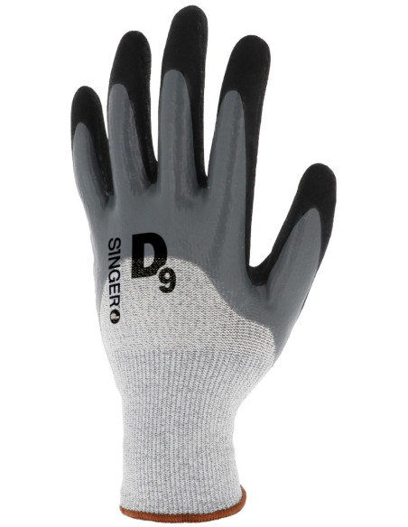 Gants anti-coupure niveau D double nitrile PHD534