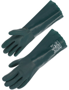 Gants de protection PVC contre les risques  chimiques PVC304595