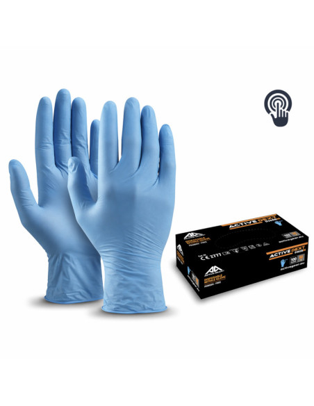 Boîte de 100 gants jetables en Nitrile non poudré D3610