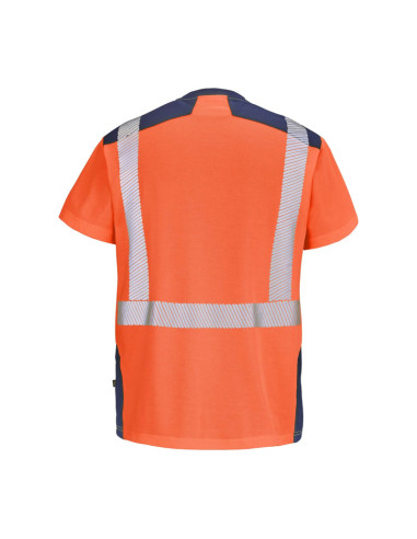 Tee-shirt haute visibilité manches courtes éco-responsable  SIROCCO