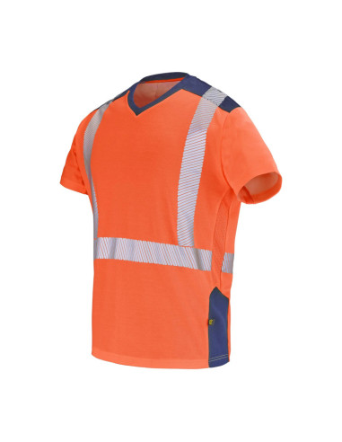 Tee-shirt haute visibilité manches courtes éco-responsable  SIROCCO