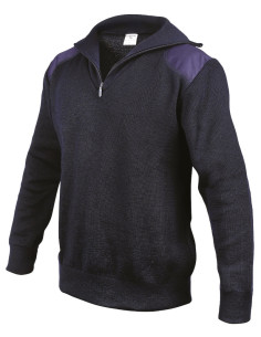Pull-over de travail col camionneur  30107PEC