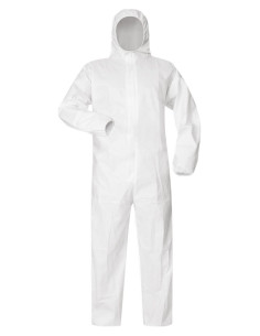 Combinaison jetable à cagoule en tissu-non tissé 56B