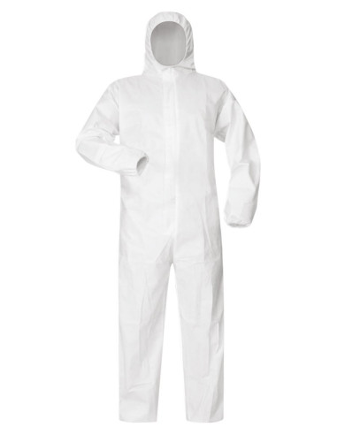 Combinaison jetable à cagoule en tissu-non tissé 56B