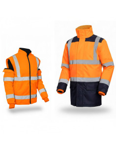 Parka haute visibilité 5 en 1 imperméable Astral