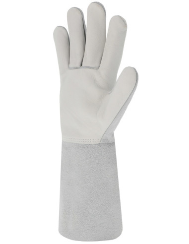 Gants soudeur en cuir croûte de bovin manchette 15cm 51GS15