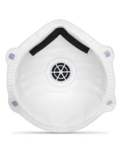 Boîte de 10 masques à coque jetables FFP2 NR D avec valve - R21 2