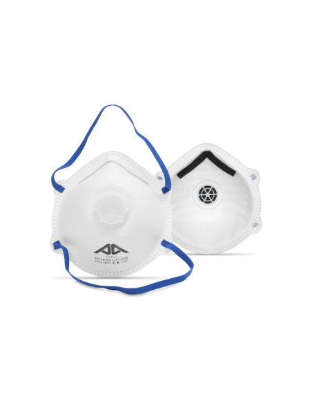 Boîte de 10 masques à coque jetables FFP2 NR D avec valve - R21
