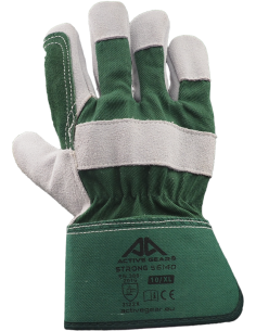Gants docker en cuir croûte et en coton Strong S6140 2