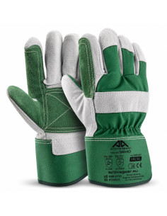 Gants docker en cuir croûte et en coton Strong S6140