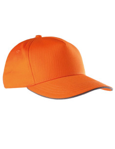 Casquette sandwich contrasté à 5 panneaux 100% coton KP130 2