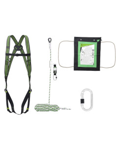 Kit antichute toiture (Harnais + Antichute + Connecteur +  Sac) FA8010400