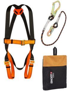 Kit de retenue (longe 1.5m + harnais antichute + sac) KITNACEL